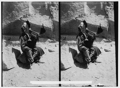 Egyptian characters, etc. Native musician LOC matpc.01601, 1900