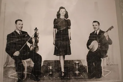 Lily Agnew with Robbie and James Carmichael, 1940