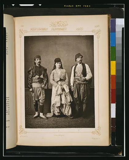 Dame Turque, no. 5, by G. Berggren, c. 1875, from the Digital Commonwealth - com, 1875