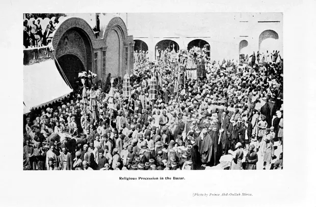 Ashoura in the bazaar, Tehran, 1907