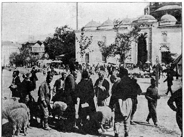 The Istanbul market, Istanbul, 1905