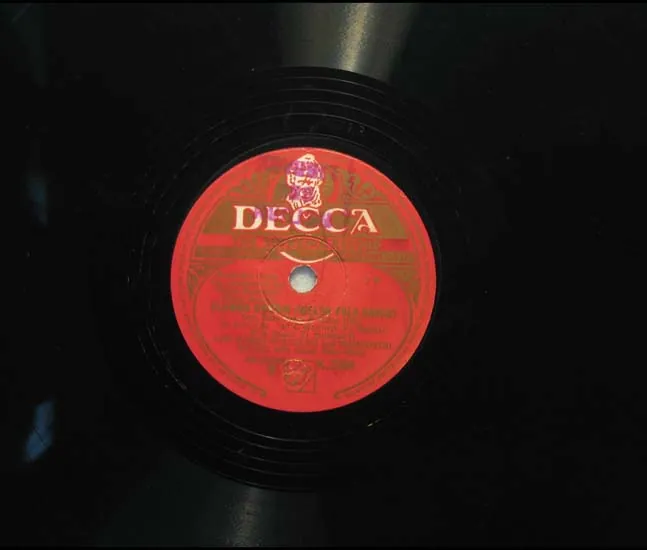 Original disc label for Folk Melodies — Fair Lisa (Alawon Gwerin — Lisa Lân)
