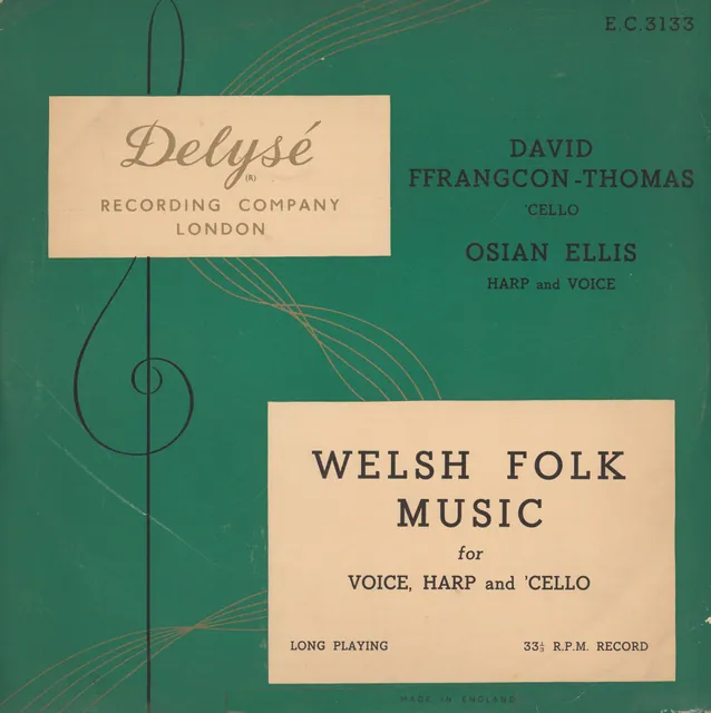 Source LP sleeve — Delysé EZ 3133 for Four Nursery Songs